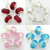 20 Pcs Crystal Glass Beads for European Charm Bracelets & Necklaces