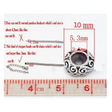 Vintage Silver Rubber Beads for Charm Bracelet Jewelry DIY