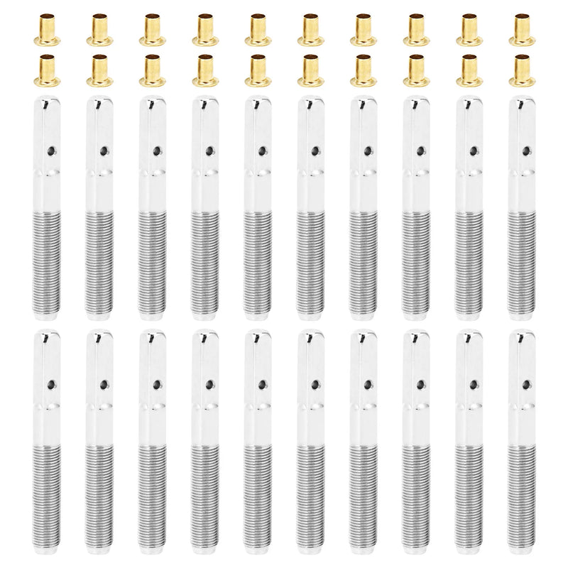 20 Pcs Lyre Harp Tuning Pins & Rivets Set for Small Stringed Instrument