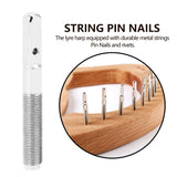 20 Pcs Lyre Harp Tuning Pins & Rivets Set for Small Stringed Instrument