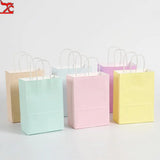 20 Pcs Macaron Paper Bags Candy Packaging Bags Unicorn Birthday Decor