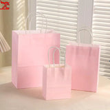 20 Pcs Macaron Paper Bags Candy Packaging Bags Unicorn Birthday Decor