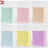 20 Pcs Macaron Paper Bags Candy Packaging Bags Unicorn Birthday Decor