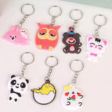 20 Pcs Mini Cartoon Key Chain Car Keyring Keychain Bag Charms Keychains Pendant