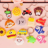20 Pcs Mini Cartoon Key Chain Car Keyring Keychain Bag Charms Keychains Pendant