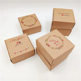 20 Pcs Gift/Candy Box DIY Soap Packaging Paper Box 6.5x6.5x3cm