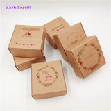 20 Pcs Gift/Candy Box DIY Soap Packaging Paper Box 6.5x6.5x3cm