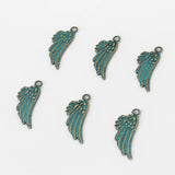 20 Pcs Angel Wings Necklace Charms Pendant DIY Jewelry Findings 29x11mm