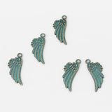 20 Pcs Angel Wings Necklace Charms Pendant DIY Jewelry Findings 29x11mm