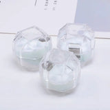 20 Pcs Acrylic Transparent Ring Earring Box Wedding Jewelry Organizer