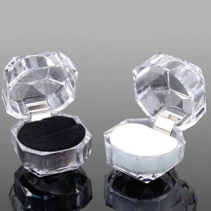 20 Pcs Octagonal Acrylic Jewelry Packaging Box Necklace Organizer