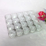 20 Pcs Octagonal Acrylic Jewelry Packaging Box Necklace Organizer