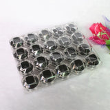20 Pcs Octagonal Acrylic Jewelry Packaging Box Necklace Organizer