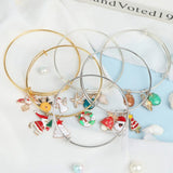 20 Pcs Stainless Steel Expandable Bangle Bracelets Adjustable Wire Blank Bangles