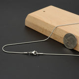 20 Pcs Stainless Steel Snake Chain Necklace 1.2mm Jewelry Making
