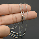 20 Pcs Stainless Steel Snake Chain Necklace 1.2mm Jewelry Making