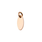 20 Pcs Stainless Steel DIY Oval Charm Lettering Pendants