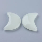 20 Pcs Glow-in-the-Dark Moon Stone Pendants - DIY Jewelry Charms