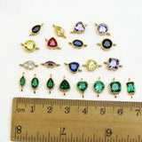 20 Pcs Geometric Jewelry Charms Plated Lovely Holiday Pendants