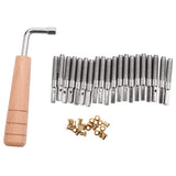 20 Pcs Tuning Pins and Rivets Set for Lyre Harp Small Harp