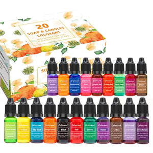 Rainbow Soap Coloring Kit for DIY Candle Making Bath Bomb Supply
