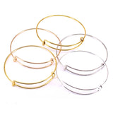20Pcs Lady Wire Adjustable Bangle Bracelet 5 Colors