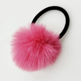 20 Pcs Girl's Fluffy Banny Hair Rubber Bands Pompon Elastic Ponytail Holder