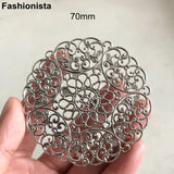 20 Pcs Large Filigree Metal Slice Wraps Flower Pattern Scroll Gold/Steel Color