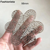 20 Pcs 98mm Gold/Steel Flower Slice Filigrees DIY
