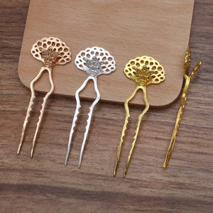 20pcs 24*74mm Metal Hair Forks Hair Sticks DIY Hair Accessories Women