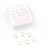 20PCS 24G Crystal Nose Hoop Rings Cartilage Nose Piercing Body Jewelry