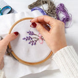20 Pcs 3 Inch Bamboo Embroidery Hoops Wooden Hoop Ring for Art Craft Sewing