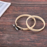 20 Pcs 3 Inch Bamboo Embroidery Hoops Wooden Hoop Ring for Art Craft Sewing