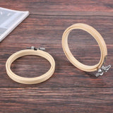 20 Pcs 3 Inch Bamboo Embroidery Hoops Wooden Hoop Ring for Art Craft Sewing