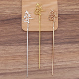 20 Vintage Flower Hair Sticks Hairpins Headwear DIY Hair Accessories