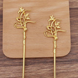 20 Vintage Flower Hair Sticks Hairpins Headwear DIY Hair Accessories