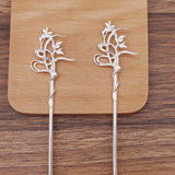 20 Vintage Flower Hair Sticks Hairpins Headwear DIY Hair Accessories
