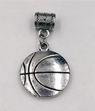 Basketball Bead Dangle for European Charm Bracelet Sport Pendant