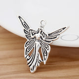 20 Butterfly Angel Fairy Charms Pendants for Jewellery Making Findings