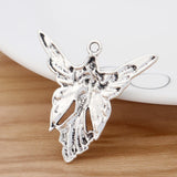 20 Butterfly Angel Fairy Charms Pendants for Jewellery Making Findings