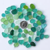 20 Center Drilled Sea Glass Beads for Jewelry Making, Medium Size
