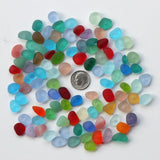 20 Center Drilled Sea Glass Beads for Jewelry Making, Medium Size