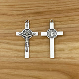 20pc Cross Jesus Crucifix Silver Charms Pendants DIY Necklace Jewelry Making