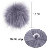 20 DIY Faux Fox Fur Fluffy Pom Pom Elastic Loop Hat Keychain Scarf Glove Bag