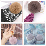 20 DIY Faux Fox Fur Fluffy Pom Pom Elastic Loop Hat Keychain Scarf Glove Bag