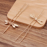 20 Dragonfly Hair Forks Filigree Hair Sticks Hairpin Bridal Headwear DIY