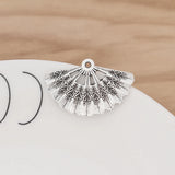 20 Chinese Fan Charms Pendants Beads for Necklace Bracelet Making