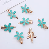 20pcs 35mm Metal Flower Hair Clip Hairpins Barrettes for Women