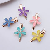 20pcs 35mm Metal Flower Hair Clip Hairpins Barrettes for Women