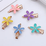 20pcs 35mm Metal Flower Hair Clip Hairpins Barrettes for Women